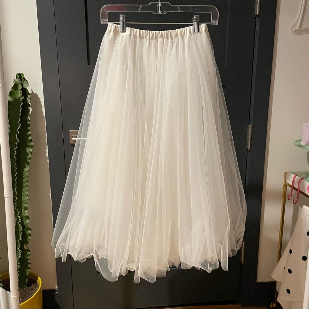Cynthia rowley tulle skirt white XS sold out!